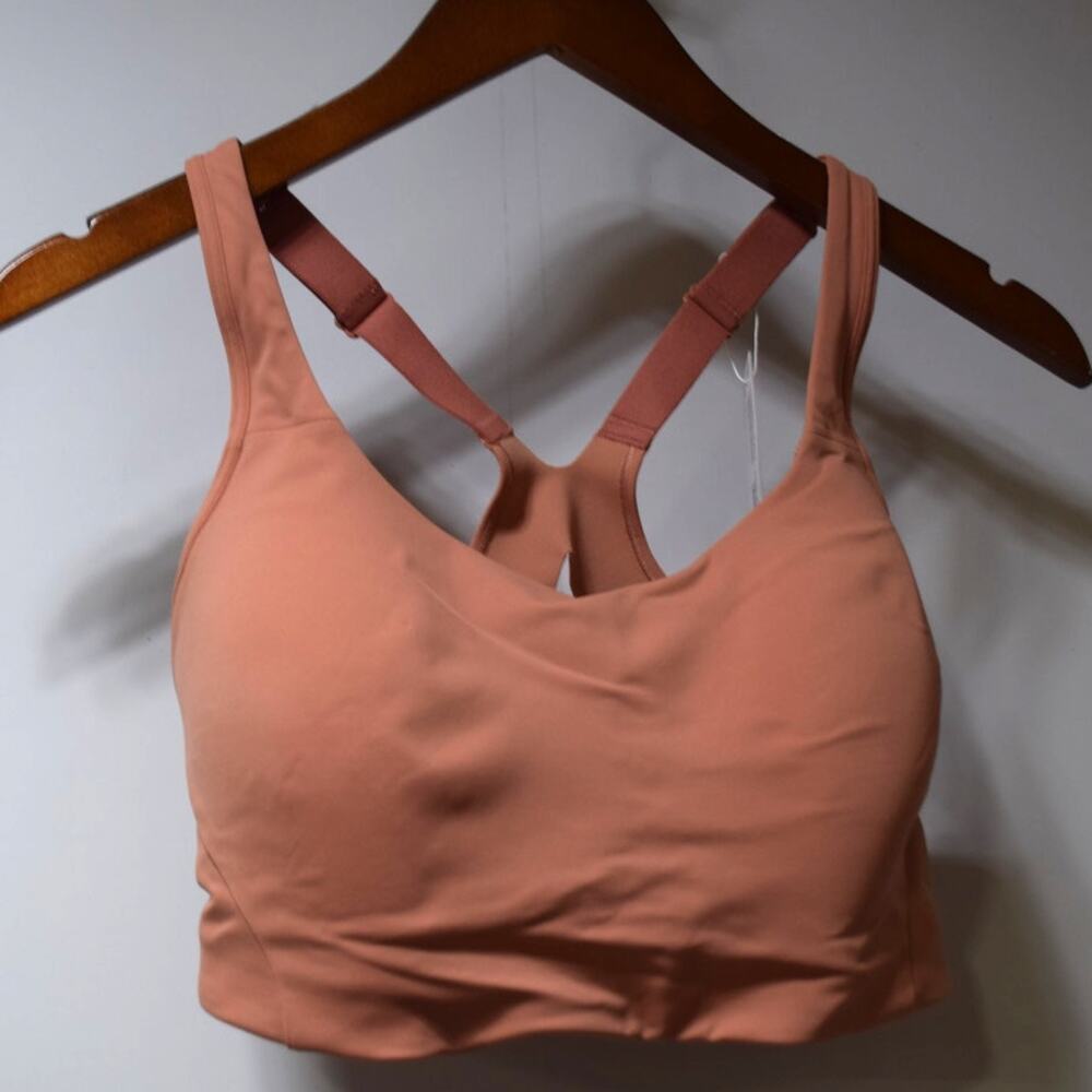 Lululemon All Powered Up Sports Bra 34C/D Pink Medium Support NWT